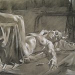 A Long Pose | Charcoal on Canson Paper | 18" x 24" | Price on Request