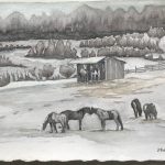 Windsong Ranch | Watercolour | 14" x 18" | $450