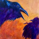 An Unkindness of Ravens | Acrylic Mixed Media on Paper | 16" x 12" | Price on Request