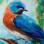 Eastern Bluebird | Acrylic on Panel | 15" x 10" | Price on Request