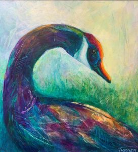 Golden Goose | Acrylic on Panel | 12" x 12" | Price on Request