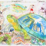 Blanding Company | Mixed media on navigation chart | Price and Size on Request